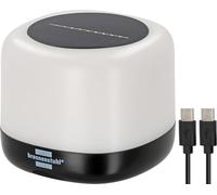 Brennenstuhl Lampe LED Solaire Extérieure Rechargeable RGB GL 100 ASR (lampe de camping IP44 avec 340lm, 10%-50%-100% blanc chaud - changement de couleur RGB, batterie Li-Ion remplaçable, USB C)