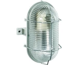 Brennenstuhl - Lampe ovale Color pour intérieur et extérieur - Protégée contre les projections d'eau - Pour montage mural et au plafond - IP44 - Grise