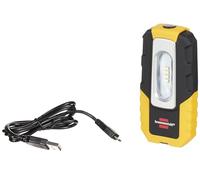 Brennenstuhl Brennenstuhl Lampe torche 4 LED rechargeable 220 lumen (IP20, petit format, 2 modes d'éclairage, autonomie 3h, orientable), Noir & Jaune Quantité:1