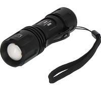 Brennenstuhl LuxPremium Lampe de poche LED TL 410 F/Lampe torche LED, alimentée par piles (LED CREE, 350lm, autonomie 34h max, mise au point, piles fournies, dragonne,portée 136m, IP44)
