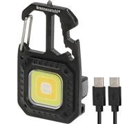 Brennenstuhl Mini lampe de poche LED MTL 600 A (lampe de travail rechargeable 600 lm, 7 modes d'éclairage, porte-clés, décapsuleur, embouts et clés à douille pour un usage quotidien, une urgence ou au