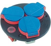 Brennenstuhl Module équipé de 3 prises IP44 Thermostat avec témoin lumineux