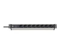 Brennenstuhl 1390007308 multiprise 2 m 8 sortie(s) CA Intérieure Noir, Argent