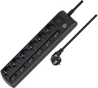 Brennenstuhl Brennenstuhl 6-Way Socket Device Switchs BK