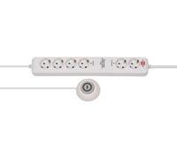 brennenstuhl Eco-Line Extension Socket Comfort Switch Plus EL CSP 24 6-way 1,5m H05VV-F 3G1,5 2 permanent, 4 switchable - Coupe-circuit - connecteurs de sortie : 6 - 1.5 m cordon - blanc