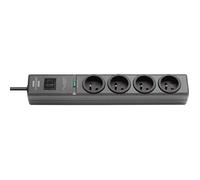 Brennenstuhl 3281856113145 prise d’alimentation Smart 4 sortie(s) CA 2 m Noir