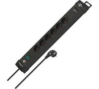 Brennenstuhl Premium-Line Multiprise 6 Prises avec 2 Ports USB C PD 65 W et USB A 18 W (fabriqué en Allemagne, boîte de Distribution avec Interrupteur et câble de 3 m, Bloc multiprise pour Montage