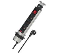 Brennenstuhl Multiprise TOWER POWER encastrable, 3 prises, 2 m de câble