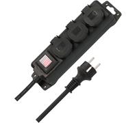 brennenstuhl Outdoor-prise multiple 3x IP44 noir