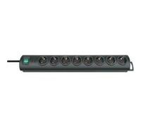 Brennenstuhl primera line barre multiprise x 8 2,0 m noir 1153300128 Incolore G