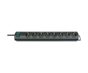 Brennenstuhl Primera Line Barre multiprise x 8 2,0 m Noir (Import Allemagne)