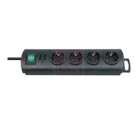 Brennenstuhl primera line barre multiprise x 4 1,5 m noir 1153300124 Incolore G