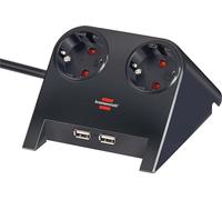 brennenstuhl Prise de table "Desktop-Power" 2x 2 x USB noir