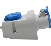 Brennenstuhl Prise électrique murale combinée CEE 230 V/16 A 3 pôles + Schuko, prise industrielle couvercle, intérieur/extérieur, atelier, garage