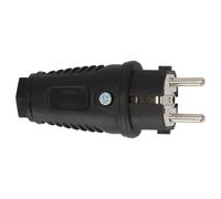 Brennenstuhl Prise en caoutchouc avec contact de mise à la terre 230 V/16 A (IP54, convient pour une utilisation en extérieur, idéale pour connecter une rallonge ou pour réparer un câble endommagé)