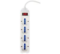 Brennenstuhl, Prise multiple Eco-Line avec interrupteur 4 places, combinaison de type L et Schuko, prise - type L