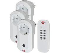 Brennenstuhl 1507040 Comfort-Line RC CE1 0201 Télécommande Radio, Blanc, Set de 4 Pièces