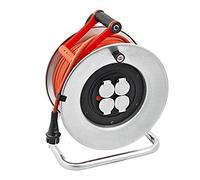 Brennenstuhl Enrouleur de câble Silver XL 40 m – IP44, Cablepilot – Fabrication française 1207951