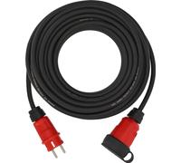 Brennenstuhl Professional Rallonge VN 2100 (25m de câble H07RN-F 3G1,5 en noir, utilisation sur chantier et utilisation permanente à l'extérieur IP44, Germany)