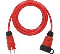 Brennenstuhl Professional Rallonge VQ 1110 IP44 (5m de câble H07BQ-F 3G1,5 en rouge, utilisation sur chantier et utilisation permanente à l'extérieur, Germany)