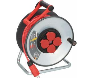 Brennenstuhl Professional SC 5110 SteelCore Enrouleur De Câble H07BQ-F 3G1,5 - IP44 - 50m - Rouge