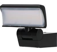 Brennenstuhl Projecteur LED mural WS 2050 S/Applique LED murale 20W pour utilisation en extérieur (1680lm, IP44, 3000K, tête de projecteur orientable verticalement et horizontalement) noir