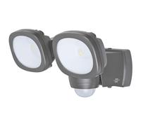 Brennenstuhl Projecteur LED LUFOS – Spot extérieur sans fil à batterie, détecteur, 2×240 lm, IP44