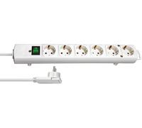 Brennenstuhl Prolongateur multiprise Comfort-Line Plus avec des onglets 6 prises blanc 2 m H05VV-F 3G1,5