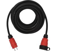 Brennenstuhl Prolongateur Professionnel VN 1200 IP44, câble de 10 m H07RN-F 3G2,5 en Noir, Chantier et Utilisation extérieure permanente, fabriqué en Allemagne