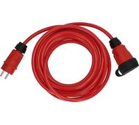 Brennenstuhl Prolongateur Professionnel VQ 1200 IP44 (câble de 10 m H07BQ-F 3G2,5 en Rouge, Utilisation sur Chantier et Utilisation permanente en extérieur, fabriqué en Allemagne)