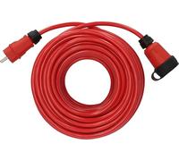 Brennenstuhl Prolongateur Professionnel VQ 2200 IP44, câble de 25 m H07BQ-F 3G2,5 en Rouge, Utilisation sur Chantier et Utilisation permanente en extérieur, fabriqué en Allemagne