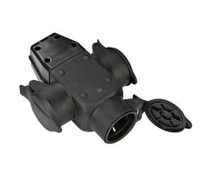 Brennenstuhl Raccord en caoutchouc avec contact de protection IP44 avec dispositif de suspension pratique