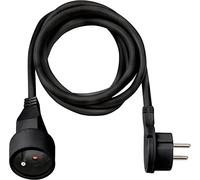 Brennenstuhl Rallonge 2m de câble avec fiche Plate (Utilisation en intérieur) 1161821012 Noir