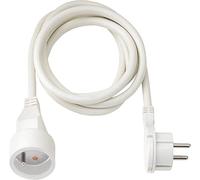 Rallonge électrique avec fiche plate - blanc - 2 m BRENNENSTUHL