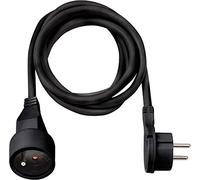 Brennenstuhl Rallonge 3m de câble avec fiche Plate (Utilisation en intérieur) 1161821013 Noir
