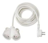 Brennenstuhl Rallonge 5m de câble avec fiche plate et prise double (utilisation en intérieur) G