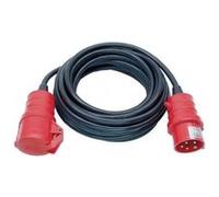 Brennenstuhl Rallonge électrique CEE 10m de câble (IP44, 32A/415V, 5 pôles, Fabrication Française) Noire 1167971 Rouge