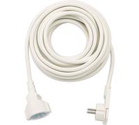 Brennenstuhl Rallonge courte avec connecteur coudé plat 10m H05VV-F3G1,5 blanc