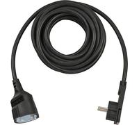 Brennenstuhl Rallonge courte avec connecteur coudé plat 5m H05VV-F3G1,5 noir
