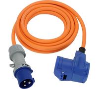 Brennenstuhl Rallonge de Camping CEE avec Prise CEE et couplage coudé avec Prise combinée avec Contact de Protection avec indicateur de Tension LED (3 m, 230 V/16 A, pour Une Utilisation en extérieur