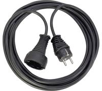 Brennenstuhl Rallonge de qualité en plastique 3m noir H05VV-F 3G1,5, 1165430