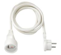 Brennenstuhl Rallonge de câble 2 m 1161821022 fiche plate utilisation en intérieur Blanc