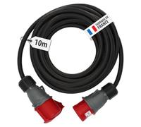 Brennenstuhl Rallonge électrique CEE 32A 415V, 10m H07RN-F 5G4,0, Noire