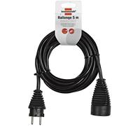 BRENNENSTUHL Rallonge electrique noire 5m H05VV-F 3G1.5