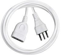 Brennenstuhl, Rallonge en Plastique 10 A 2 m Blanc H05VV-F 3G1.0 *IT*