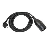 Brennenstuhl Rallonge en plastique avec interrupteur rotatif et gaine textile 5m H05VV-F 3G1,5 noir - 1161830030