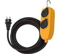 Brennenstuhl Rallonge Powerblock IP54 (Extension 4 Fois vers l'extérieur, répartiteur extérieur avec câble de 10 m)