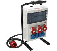 Brennenstuhl Répartiteur de courant de chantier portable IP44 avec disjoncteur différentiel de type B (avec prise CEE 32 A, câble RN de 2 m, prises : 1 x CEE 400 V/32 A, 2 x CEE 400 V/16 A, 4 x