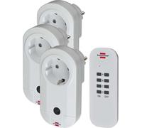 Brennenstuhl Set de 3 prises avec télécommande Comfort-Line
