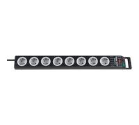 Brennenstuhl Super Solid Line Prolongateur Multiprise 8-Prises, Gris/Noir avec Interrupteur,1153380118